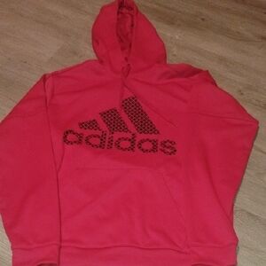 Adidas Red Hoodie Sweater